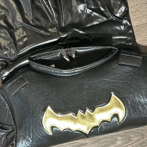 Batman Costume Kids Size Medium Superhero Halloween Jumpsuit with Cape - Picture 12 of 15